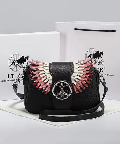 Dam Elegant Kalvläder Handväska med Justerbar Rem