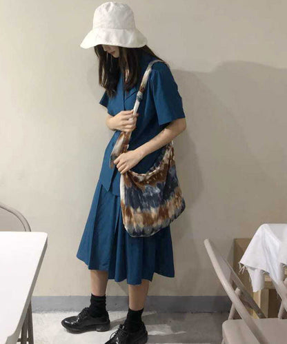 Unisex Stylish Canvas Messenger Bag with Unique Lacing