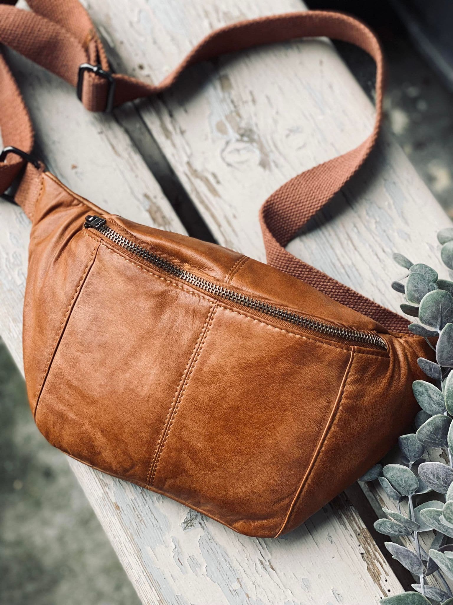 Unisex Bumbag med Justerbar Rem och Bakficka 0