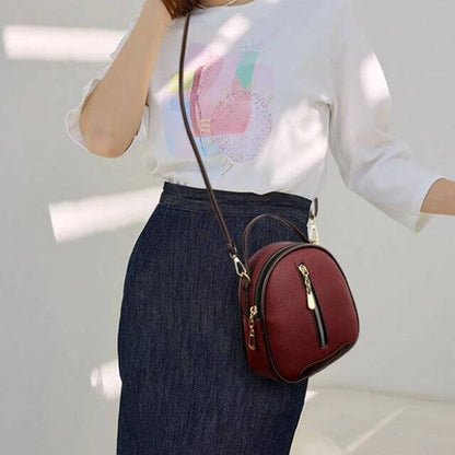 Variant image for Dam Elegant PU-Läder Axelväska med Justerbar Axelrem och Zip-fästning-3