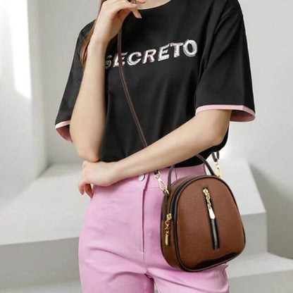 Variant image for Dam Elegant PU-Läder Axelväska med Justerbar Axelrem och Zip-fästning-2