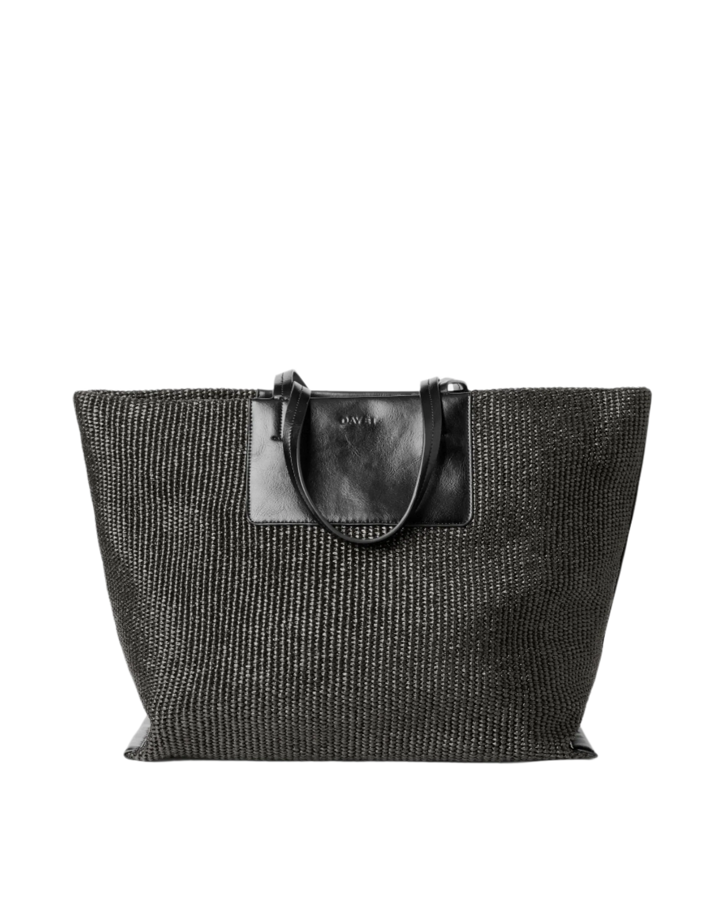 Dam Elegant Flettet Tote Bag med Indre Lommer for Bærbar PC