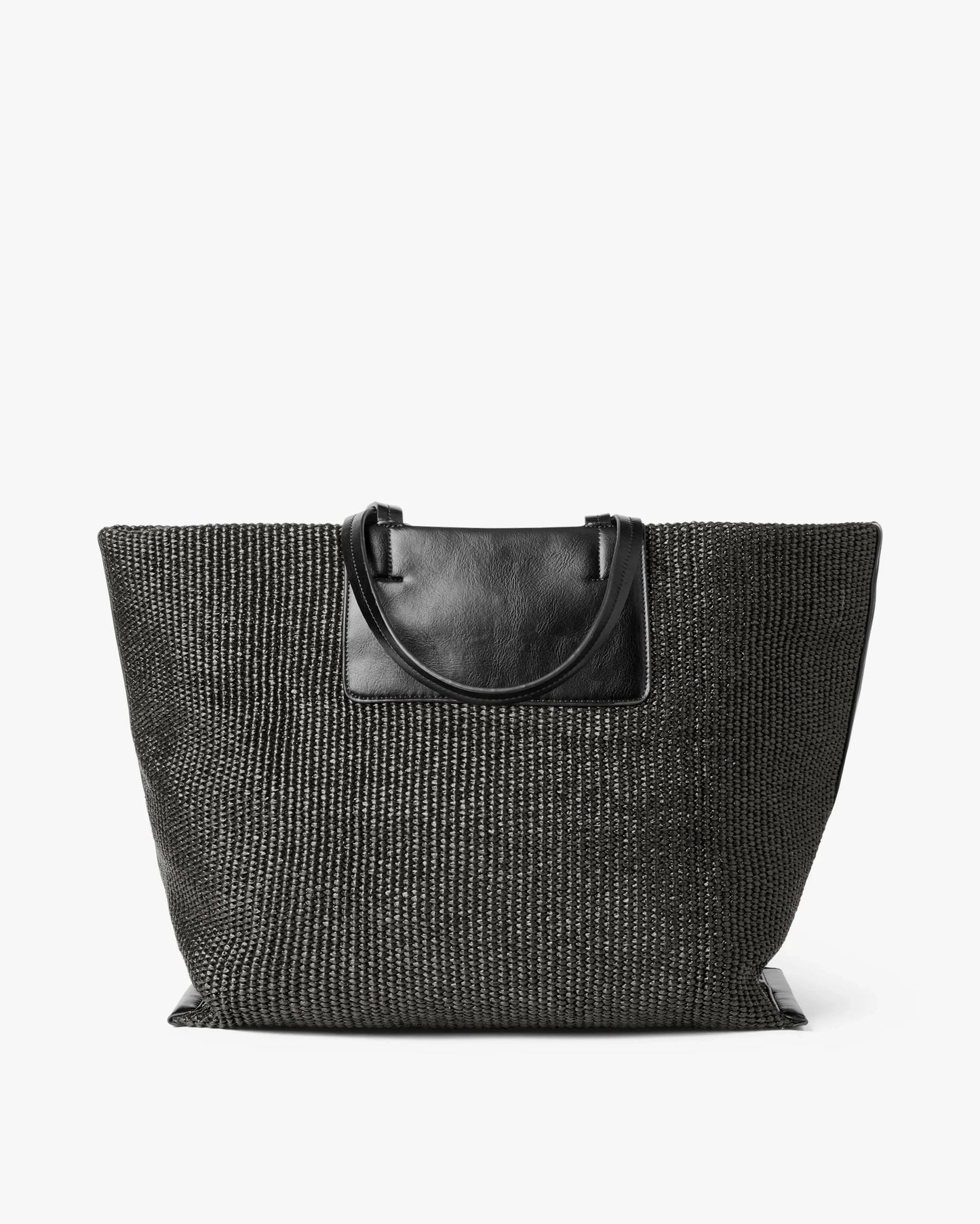 Dam Elegant Flettet Tote Bag med Indre Lommer for Bærbar PC