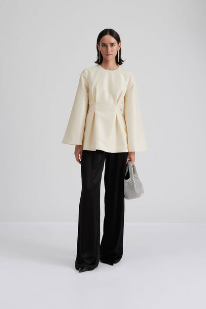 Dam Glittrande Aluminium Handväska med Läderbotten