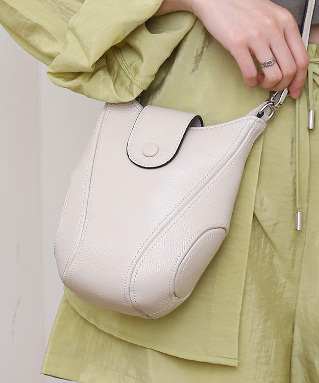 Kvinnor Elegant Kalvläder Messenger Väska med Justerbar Rem