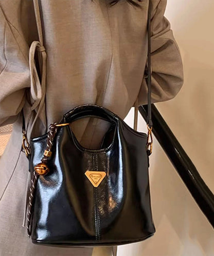 Kvinnors Mångsidig Faux Läder Messenger Väska med Lapptäcksmönster