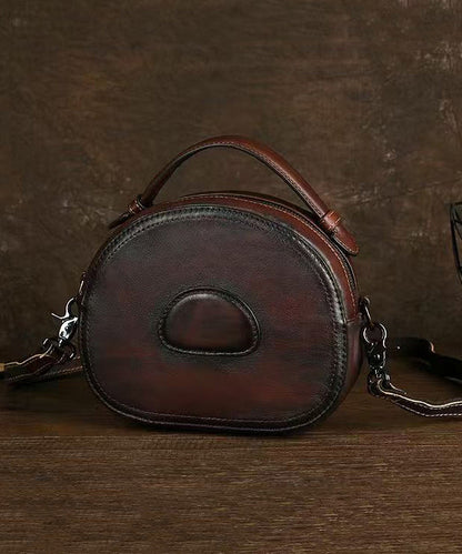 Handväska Dam Hållbar Kalvläder Messenger med Flera Fickor