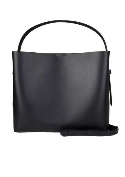 Kvinnors Modern Läderväska med Justerbar Axelrem och Inre Blixtlåsficka