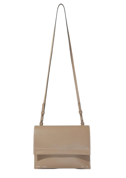 Dam Elegant Slät Läder Väska med Justerbar Axelrem och Tre Rum