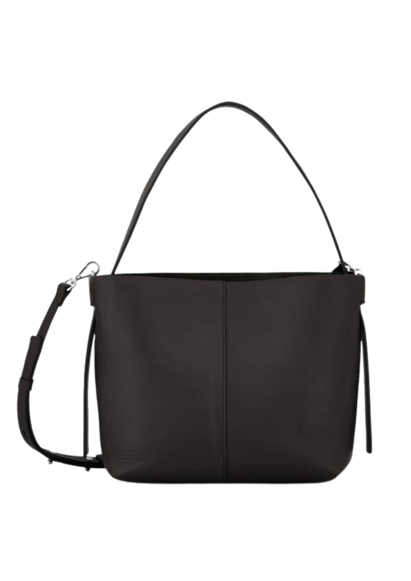 Elegant dameskinnveske med justerbar rem og fire rom