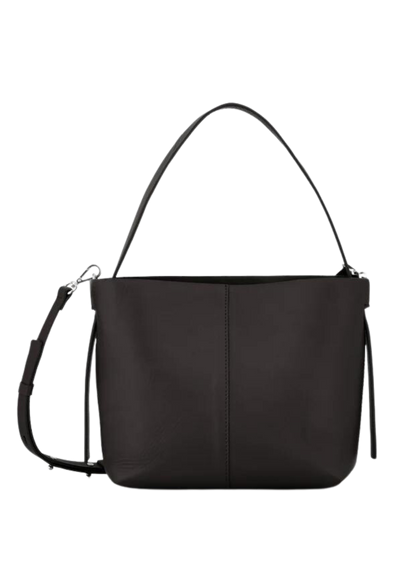 Elegant dameskinnveske med justerbar rem og fire rom