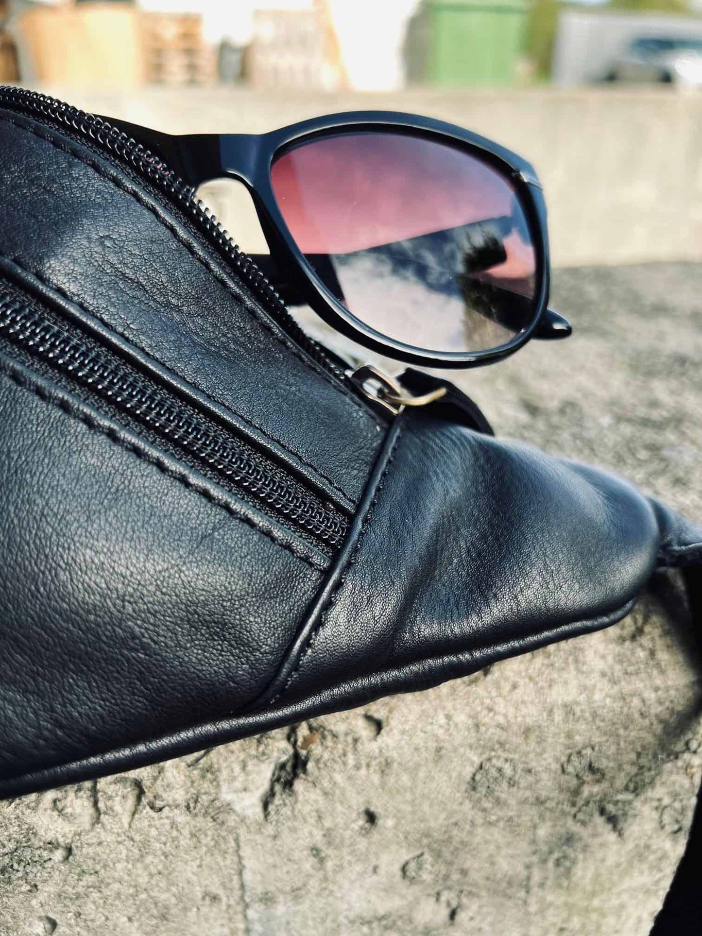 Unisex praktisk syntetisk midjeveske med justerbar rem