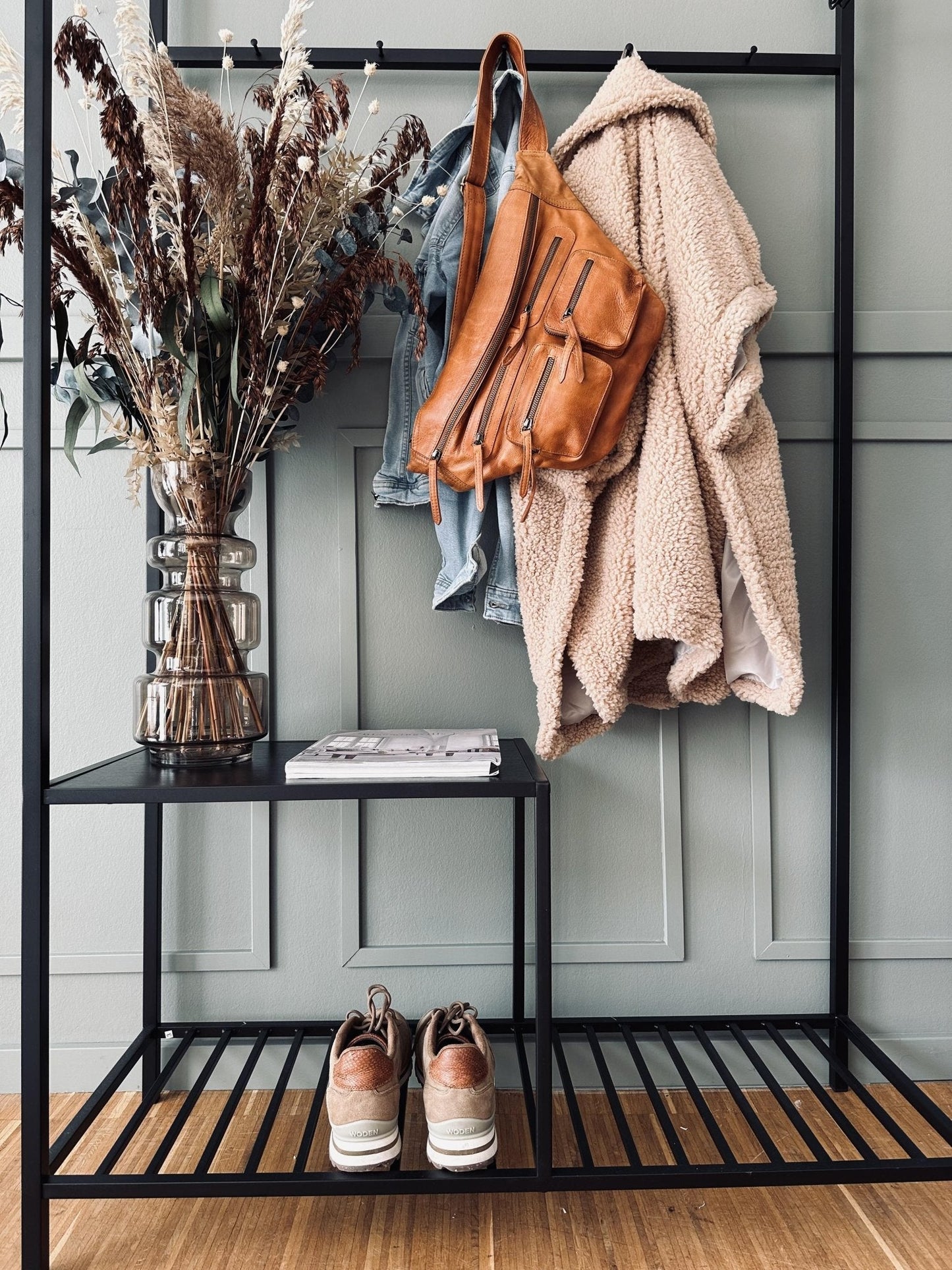 Unisex Stor Läder Bumbag med Justerbar Rem för Extra Förvaring