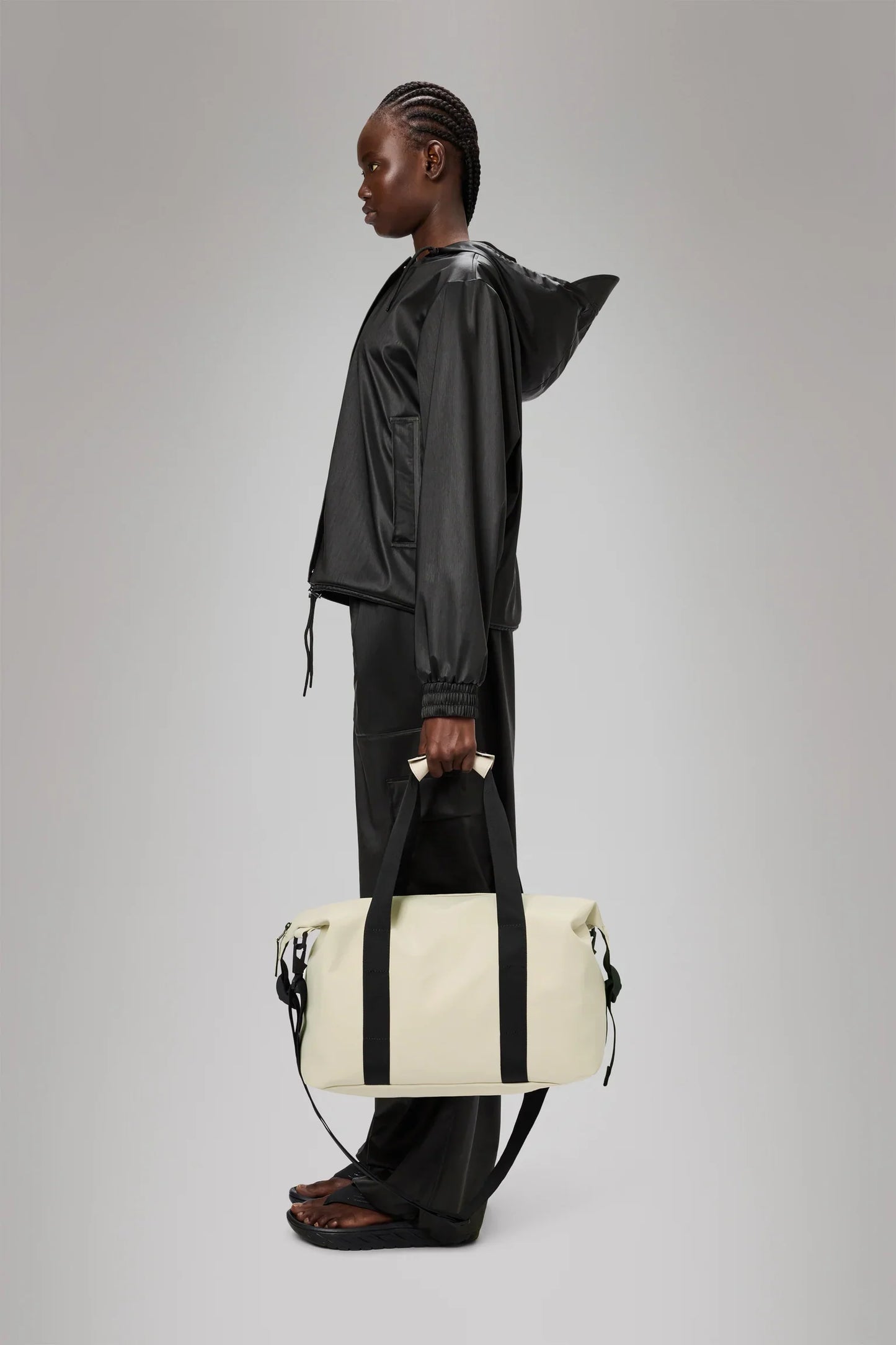 Unisex Modern Vattentät Weekendväska i PU med Avtagbar Axelrem