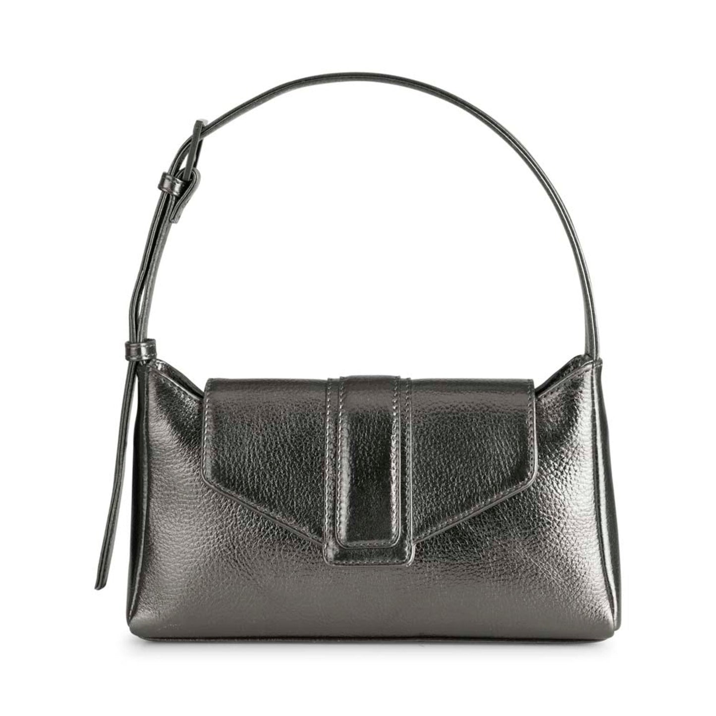 Dam Modern Kornläder Axelväska med Justerbar Rem