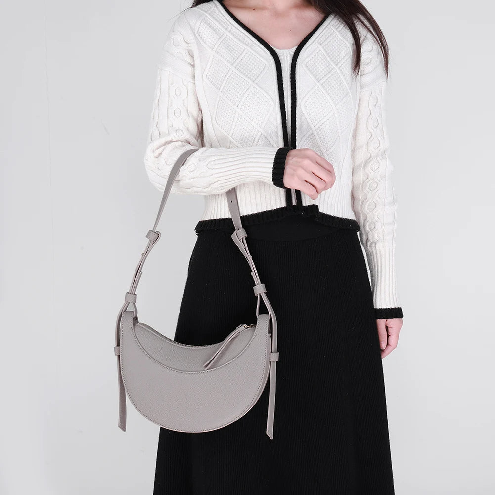 Zephine - Mini Vaddert Stoffhåndveske med Diamantsømmer for Dame