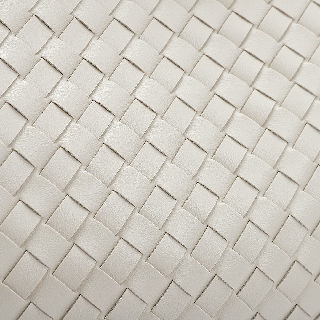 Helen - Moderna Designer Look Flätad Axelväska med Metall Knutdetalj för Dam