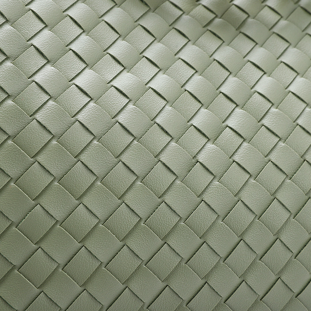 Helen - Moderna Designer Look Flätad Axelväska med Metall Knutdetalj för Dam