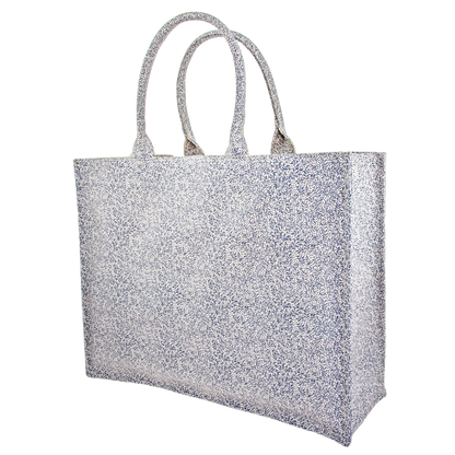 Dam Elegant Bomull Stoffveske med Stort Hovedrom