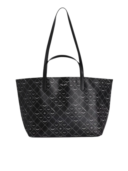 Dam Praktisk Belagd Duk Shopper Väska med Ikoniskt Vingtryck