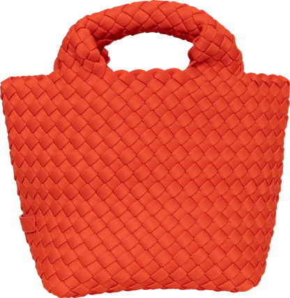 Dam Praktisk Handvävd Neopren Handväska med Avtagbar Axelrem och Stort Huvudrum