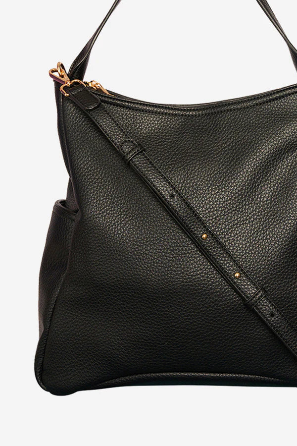 Dam Praktisk Polyester Tygväska med Blixtlås och Sidofickor