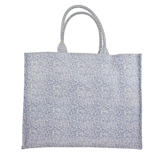 Dam Elegant Bomuld Tygväska med Stort Huvudrum